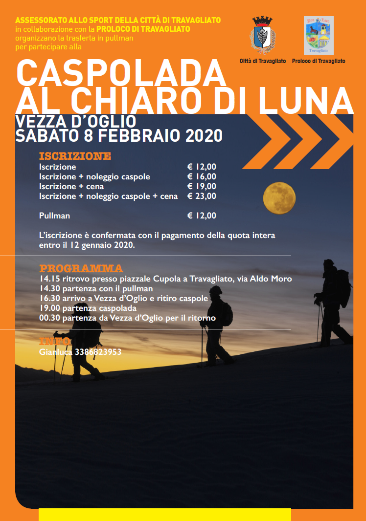 Ciaspolada al chiaro di luna 2020