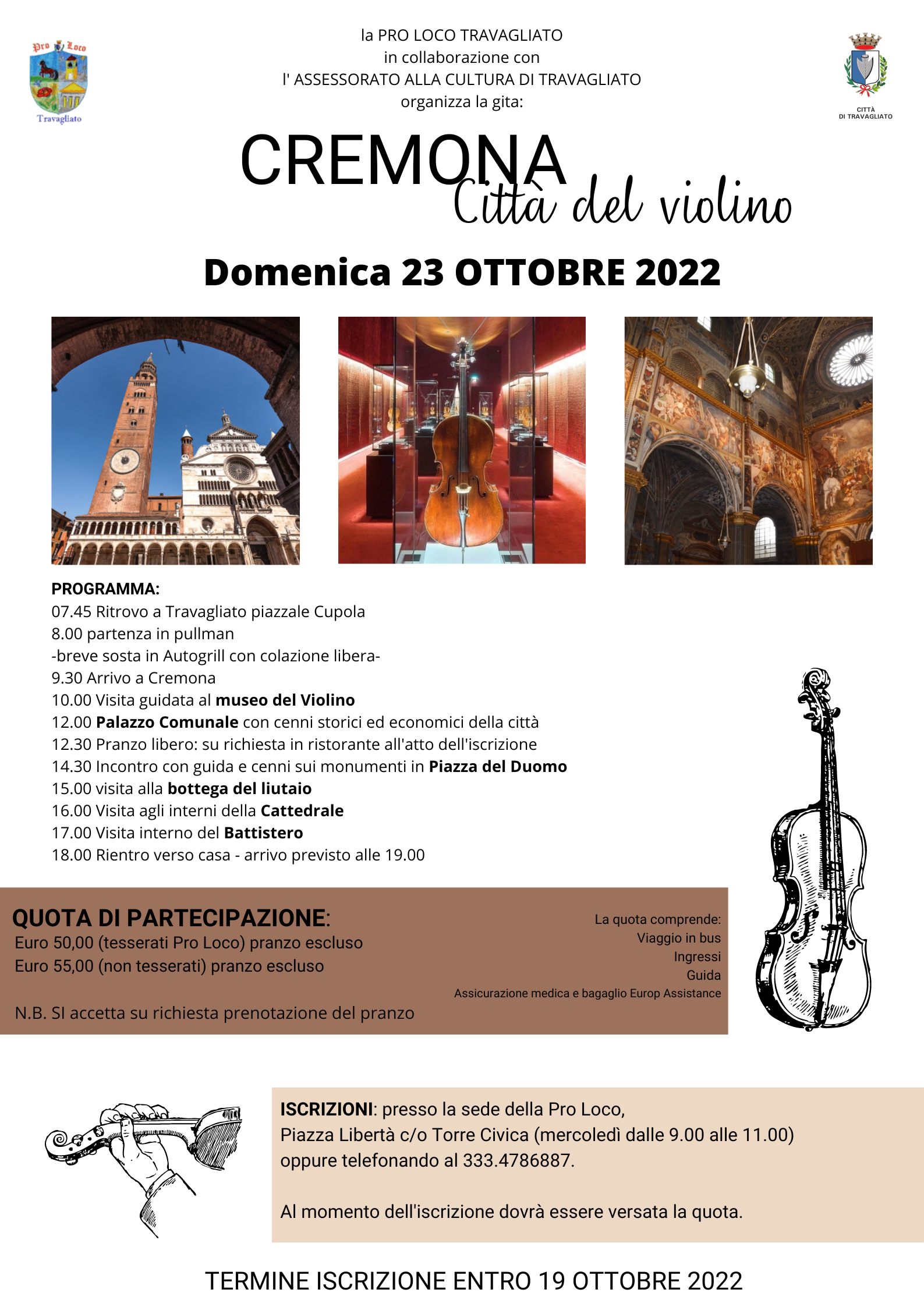 Gita a Cremona, città del violino