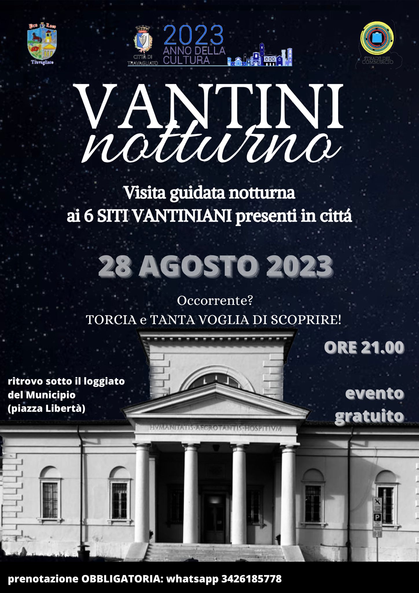 Vantini notturno – Nuova data!