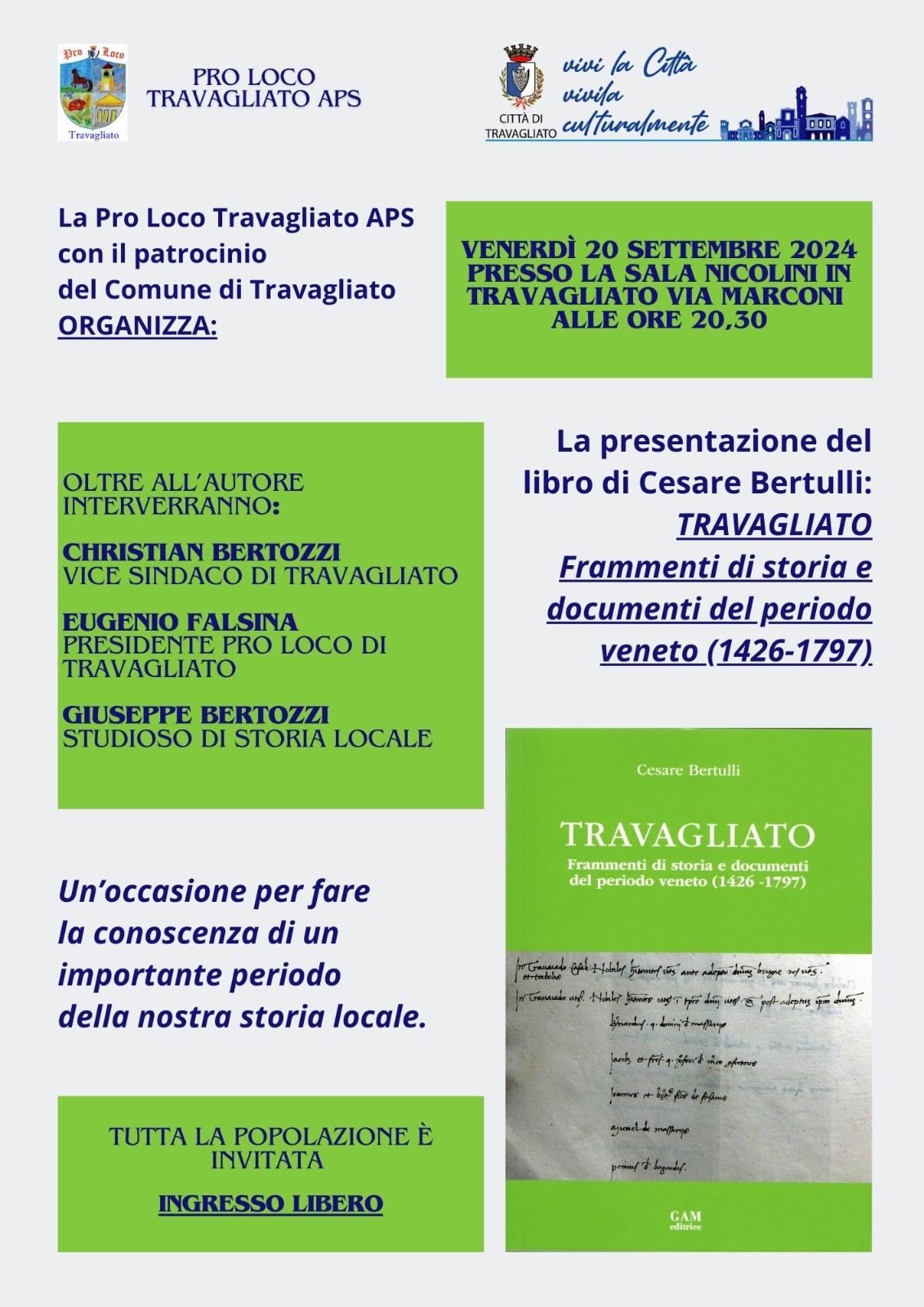 Presentazione libro di Cesare Bertulli